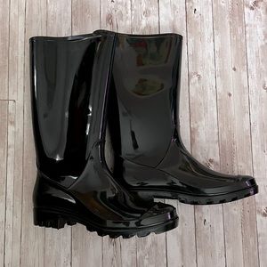 Arizona Black Rain Boots Size 10